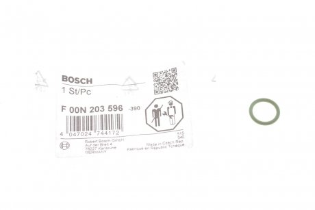 Прокладка втулки щупа масляного MAN F 00N 203 596 BOSCH F00N203596 (фото 1)