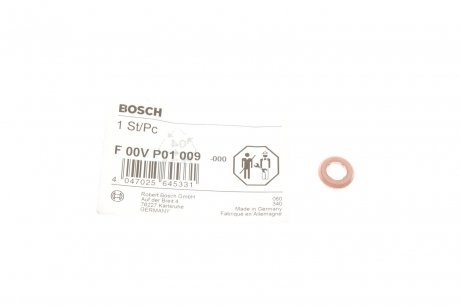 УЩІЛЬНЮЮЧЕ КІЛЬЦЕ BOSCH F 00V P01 009 (фото 1)