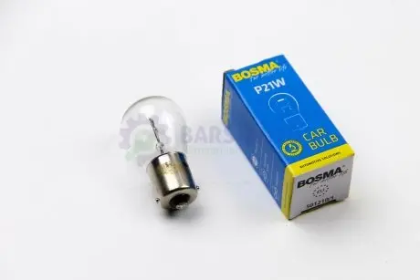 Автолампа BA15S 12V 21W P21W в коробці 1шт Bosma 1529S