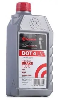 Рідина гальмівна DOT 4 0.5л BREMBO L 04 205