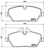 Колодка тормозов. диск. MINI COOPER 06-,ONE 09-,CLUBMAN 2010-передн. (выр-во) BREMBO P 06 034 (фото 1)