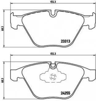 Колодки тормозные дисковые BREMBO P06055