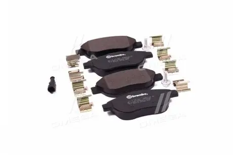 Колодка тормозов. диск. FIAT LINEA, BRAVO передн. (выр-во) BREMBO P 23 087