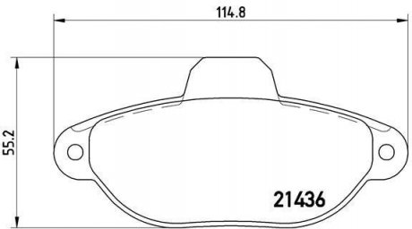 Комплект тормозных колодок из 4 шт. дисков BREMBO P23160