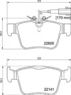 Гальмівні колодки зад. Alfa Romeo Giulia 15- BREMBO P 23 180