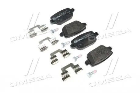 Колодка тормозов. диск. FORD KUGA задн. (выр-во) BREMBO P 24 075