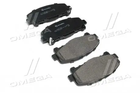 Колодка тормозов. диск. HONDA ACCORD передняя (выр-во) BREMBO P 28 043