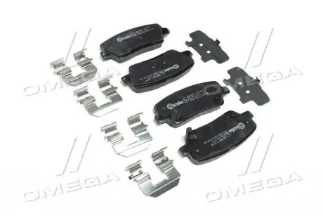 Колодка тормозов. диск. HYUNDAI SANTA FE задн. (выр-во) BREMBO P 30 063