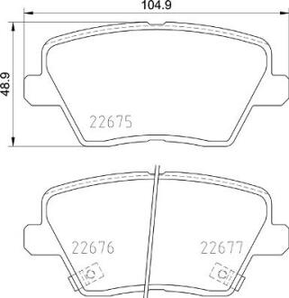 Гальмівні колодки, дискові BREMBO P30109