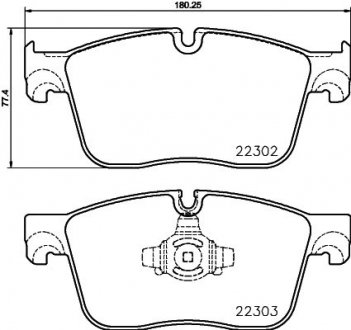 Комплект тормозных колодок из 4 шт. дисков BREMBO P36031 (фото 1)