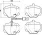 Комплект гальмівних колодок BREMBO P44003 (фото 1)