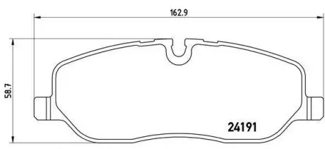 Колодки тормозные дисковые BREMBO P44014