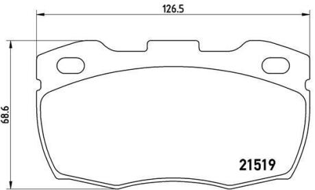 Гальмівні колодки, дискові BREMBO P44015