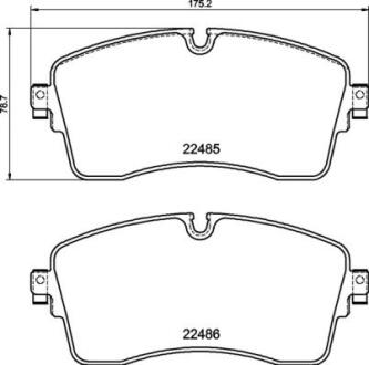 Гальмівні колодки, дискові BREMBO P44028