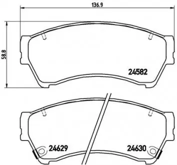 Колодки тормозные дисковые BREMBO P49039