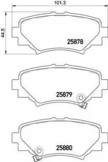 Комплект тормозных колодок из 4 шт. дисков BREMBO P49049