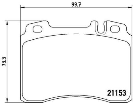 Комплект гальмівних колодок BREMBO P50010