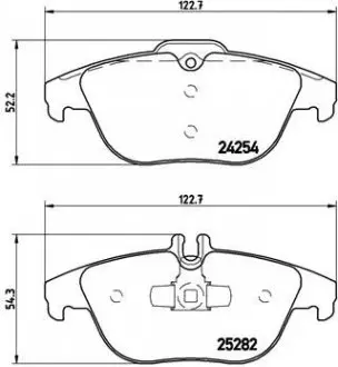 Колодки гальмівні дискові BREMBO P50104