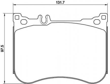 Комплект тормозных колодок из 4 шт. дисков BREMBO P50114 (фото 1)