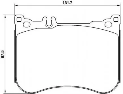 Комплект тормозных колодок из 4 шт. дисков BREMBO P50114
