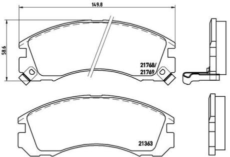 Гальмівні колодки тюнінгові BREMBO P54017X