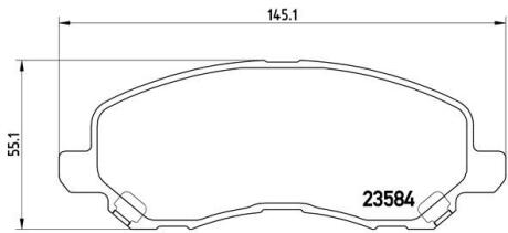 Гальмівні колодки тюнінгові BREMBO P54030X