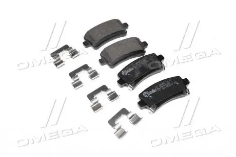 Колодка тормозов. диск. OPEL INSIGNIA задн. (выр-во) BREMBO P 59 059