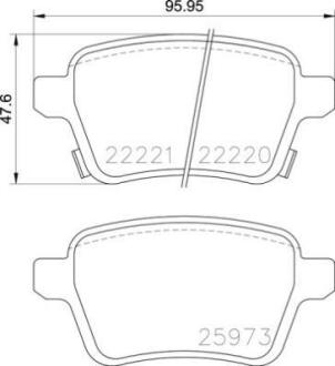 Гальмівні колодки, дискові BREMBO P59086