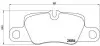 Комплект гальмівних колодок з 4 шт. дисків BREMBO P65020 (фото 1)