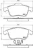 Комплект гальмівних колодок з 4 шт. дисків BREMBO P68047 (фото 1)