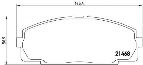 Гальмівні колодки пер. Toyoace (01-21) BREMBO P 83 092