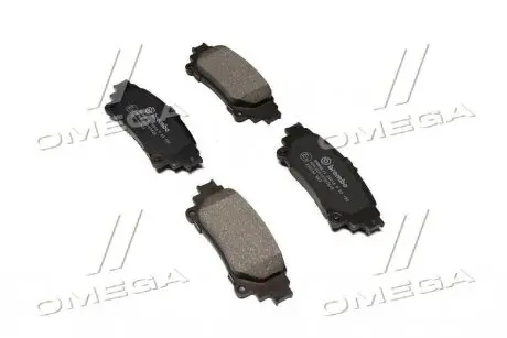 Колодка тормозов. диск. LEXUS RX, TOYOTA PRIUS задн. (выр-во) BREMBO P 83 152
