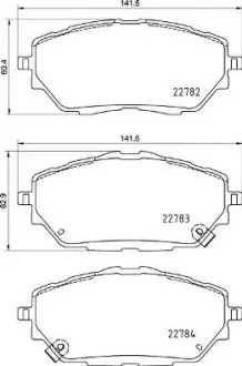 Колодки гальмівні дискові BREMBO P 83 171