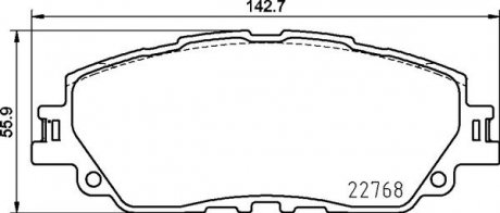 Гальмівні колодки пер. Toyota Rav4 18- BREMBO P 83 172