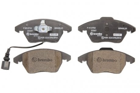 Комплект тормозных колодок из 4 шт. дисков BREMBO P85075X (фото 1)