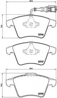 Тормозные колодки BREMBO P85082