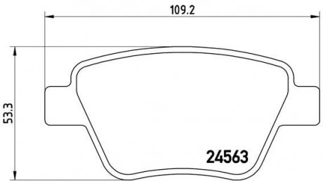 Комплект гальмівних колодок з 4 шт. дисків BREMBO P85114X (фото 1)