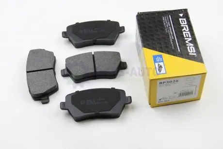 Тормозные колодки пер. Kangoo/Logan 08-/Duster 10- (TRW) BREMSI BP3026