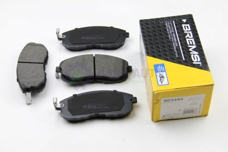 Гальмівні колодки пер. Suzuki SX4 06-/Nissan Tiida 07-12 (Hitachi) BREMSI BP3342