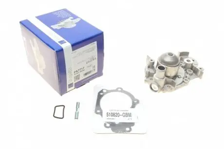 Помпа води Renault Kangoo/Clio/Twingo 1.2 98-/Nissan Kubistar 1.2 03- (B/B) (6 лоп) BUGATTI PA7717
