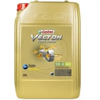 Масло ДВС 10W-40 VECTON LONG DRAIN API CJ-4, ACEA E6/E9, MAN M 3477, 20л, синт. CASTROL 15B9D1