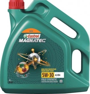 Масло ДВС 5W-30 MAGNATEC STOP-START ACEA A3/B4, 4л, синт. CASTROL 15C94E