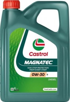 Масло моторн. Magnatec 0W-30 D (Канистра 4л) CASTROL 15D608 (фото 1)