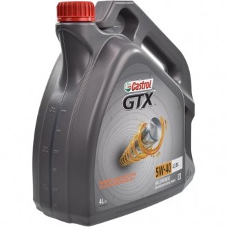 Масло моторн. GTX 5W-40 A3/B4 (Канистра 4л) CASTROL 15E62C (фото 1)