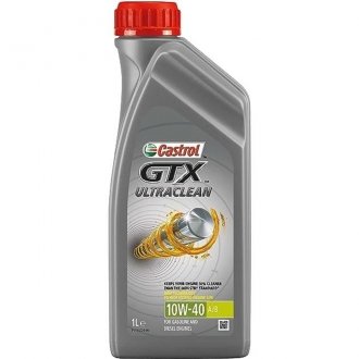 Олива моторна GTX ULTRA CLEAN 10W-40 A/B (Каністра 1л) CASTROL 15F120 (фото 1)