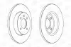 Диск тормозной передний (кратно 2шт.) VW CADDY II (95-04), Golf III (89-98) CHAMPION 561491CH (фото 1)