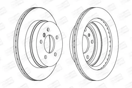 Диск тормозной задний (кратно 2шт.) BMW 1 Serie, 3 Serie X1 CHAMPION 562442CH