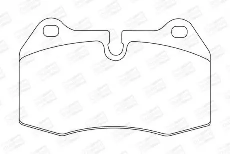 Колодки тормозные дисковые передние/задние BMW 725, 728i, 730i, 735i, 850i FIAT Coupe CHAMPION 571852CH