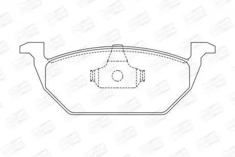 Колодки тормозные дисковые передние AUDI A3 SEAT Leon SKODA Fabia, Octavia VW Beetle, Bora, Golf (4) CHAMPION 571985CH