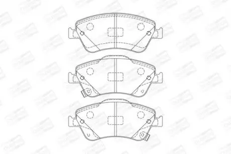 Колодки тормозные дисковые передние TOYOTA Auris CHAMPION 572524CH